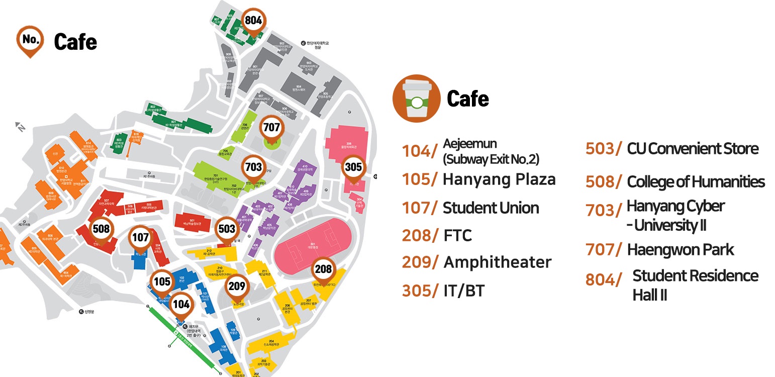 Hanyang University Campus Map General   Hanyang University   Finding Facilities